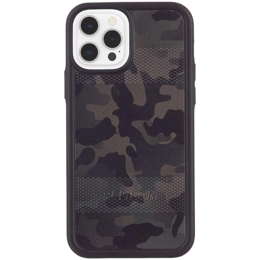iPhone 12 Pro Case Camo Green Black Pelican Protector‎ Slim Dual Layer